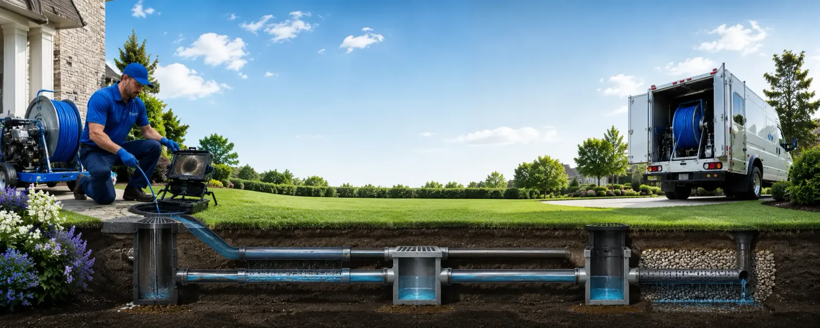 Outdoor drain cleaning information for Morrisonville, NY